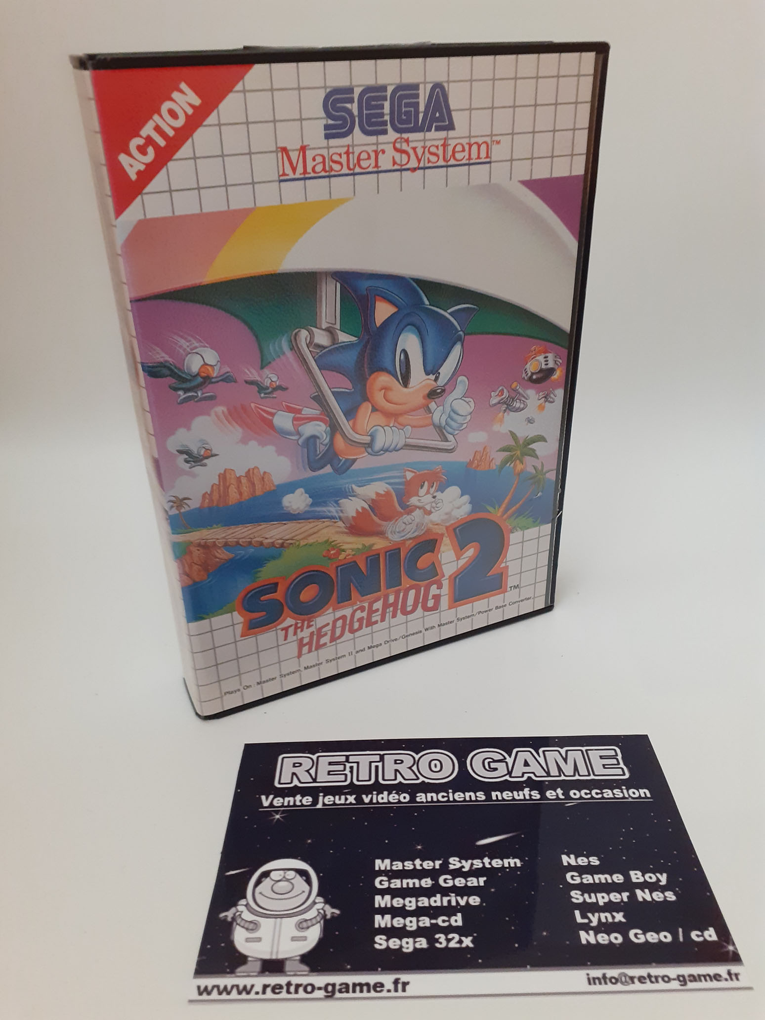 jeux retro Sonic 1 sur sega master system 